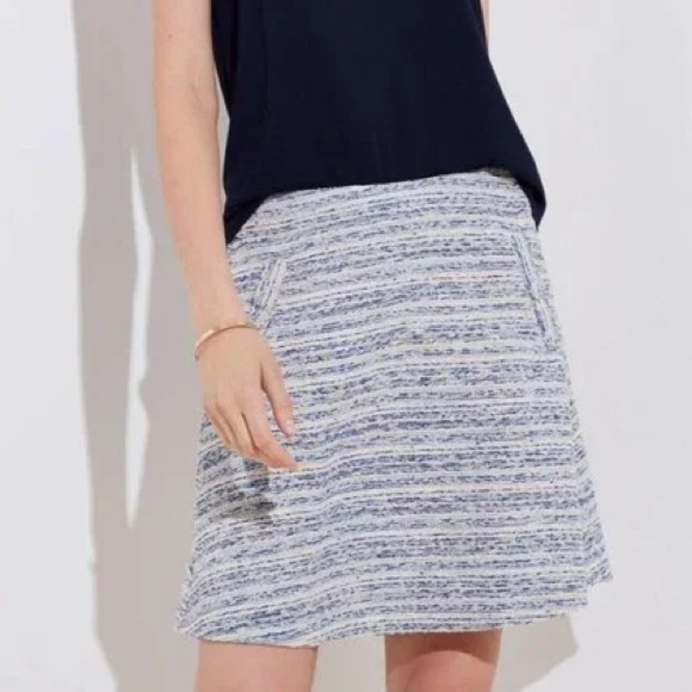 LOFT Women’s Tweed Workwear Boucle Swing Mini Skirt